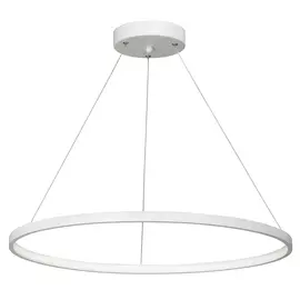 люстра подвесная VITALUCE Ring 1x45Вт LED 3500-4000K металл белый