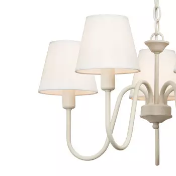 люстра подвесная VITALUCE Star E14 5х40Вт металл бежевый