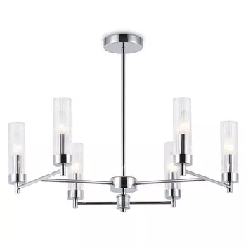 люстра потолочная AMBRELLA High Light E14 6х40Вт хром/прозрачный