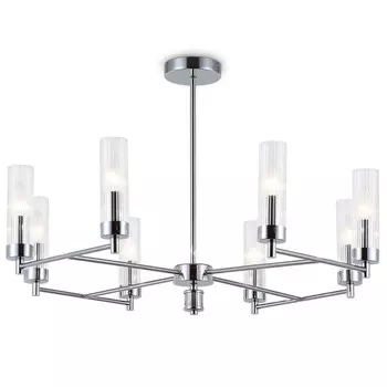люстра потолочная AMBRELLA High Light E14 8х40Вт хром/прозрачный