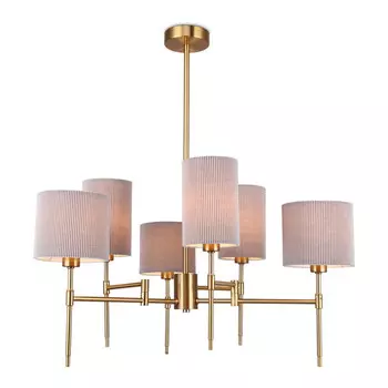 люстра потолочная AMBRELLA High Light E14х6 40Вт латунь/серый