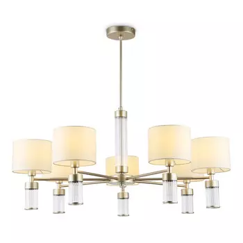 люстра потолочная AMBRELLA High Light E14х7 40Вт золото/белый