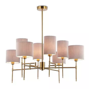 люстра потолочная AMBRELLA High Light E14х8 40Вт латунь/серый