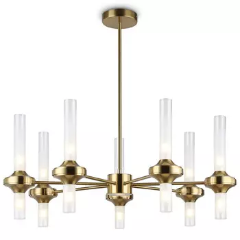 люстра потолочная AMBRELLA High Light G9 14х30Вт латунь/прозрачный