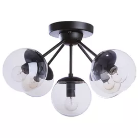 люстра потолочная ART LAMP Bolla 5х60Вт E14 металл крашеный черный