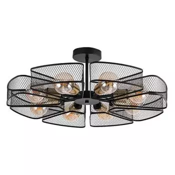 люстра потолочная ARTE LAMP Maasym E27 8х60Вт металл черный