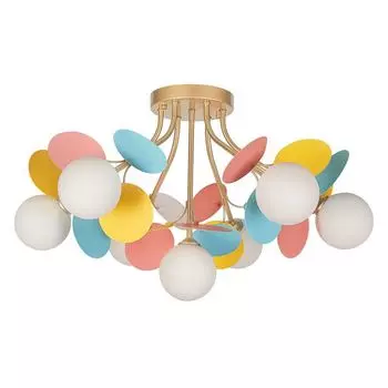 люстра потолочная ARTE LAMP Peacock G9 7х40Вт металл медь