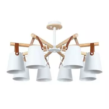 люстра потолочная ARTE LAMP Thomas E27 8х60Вт металл белый