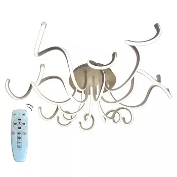 люстра потолочная БАЛТИЙСКИЙ СТИЛЬ Amalia LED 96Вт 10560Лм металл белый