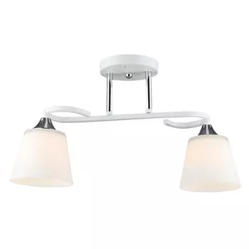 люстра потолочная БАЛТИЙСКИЙ СТИЛЬ Арта 2xЕ27 60Вт металл белый/белый