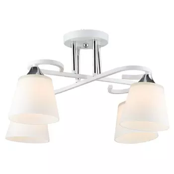 люстра потолочная БАЛТИЙСКИЙ СТИЛЬ Арта 4xЕ27 60Вт металл белый/белый