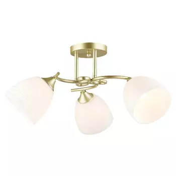 люстра потолочная БАЛТИЙСКИЙ СТИЛЬ Ливанди 3xЕ27 60Вт металл белый/белый