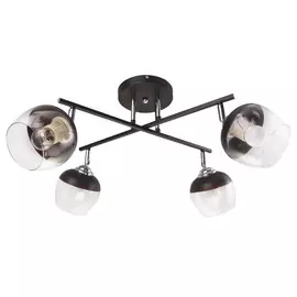 люстра потолочная CAIMAN Emma 4х60Вт Е27 хром черный