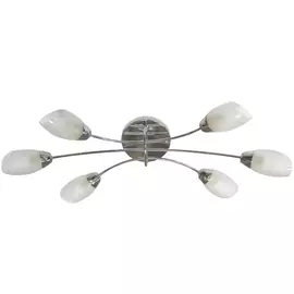 люстра потолочная CAIMAN Hilde 6x60Вт E14 стекло,металл