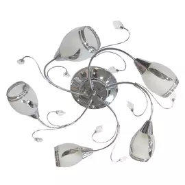 люстра потолочная CAIMAN Marika 5x60Вт E14 стекло,металл