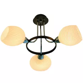 люстра потолочная CAIMAN Mirthe 3х60Вт Е14 хром венге