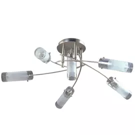 люстра потолочная CAIMAN Mona 6x60Вт E14 стекло,металл