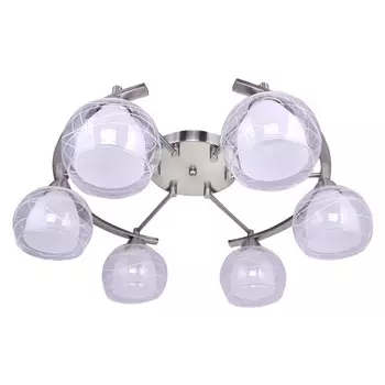 люстра потолочная CAIMAN Norton 6x60Вт E27 стекло,металл