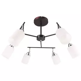 люстра потолочная CAIMAN Sota 6х60Вт Е27 венге хром