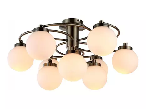 люстра потолочная Cloud 9х40Вт E14 металл античная бронза