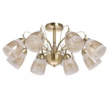 люстра потолочная DECITY Блеск 8х40Вт E14 металл стекло бронза
