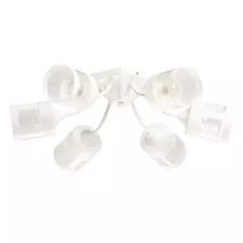 люстра потолочная DECITY Вита 6х60Вт E27 металл стекло белая