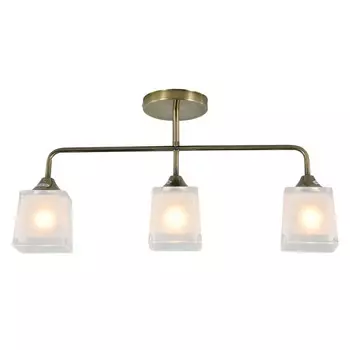 люстра потолочная ESCADA Artemis 3х40Вт Е27 античная бронза белый