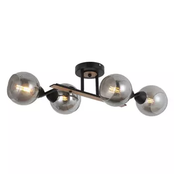 люстра потолочная ESCADA Barclay 4х60Вт Е27 черный