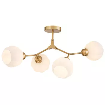 люстра потолочная ESCADA Bliss 4х60Вт E27 золото шампань