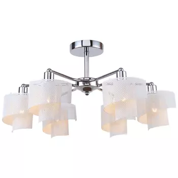 люстра потолочная ESCADA Diego E14 6х40Вт хром