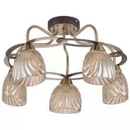 люстра потолочная ESCADA Диона Е14 5х60Вт античная бронза