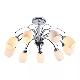 люстра потолочная ESCADA Лилия 9х60Вт E27 хром белый