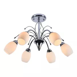 люстра потолочная ESCADA Лилия E27 6х60Вт хром белый