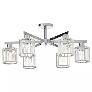 люстра потолочная ESCADA Merry E27 6х60Вт хром