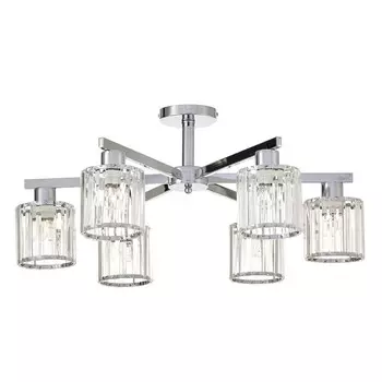 люстра потолочная ESCADA Merry E27 6х60Вт хром