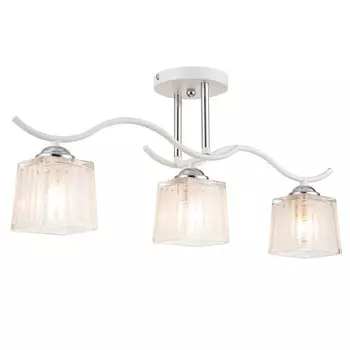 люстра потолочная ESCADA Prisma 3х40Вт E27 белый хром