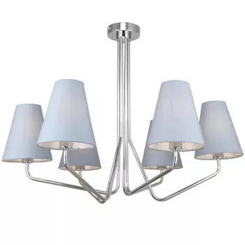 люстра потолочная ESCADA Stanza 6х40Вт E14 хром серый