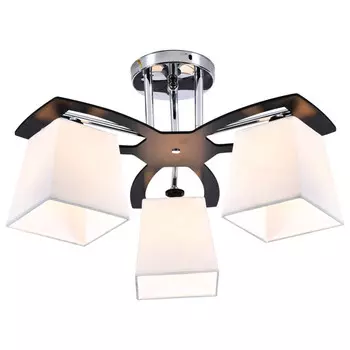 люстра потолочная ESCADA Трикси E27 3х60Вт хром белый