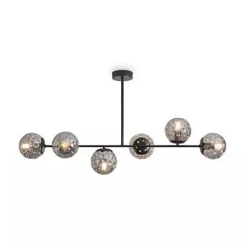 люстра потолочная FREYA Alegria E14 6х60Вт черный