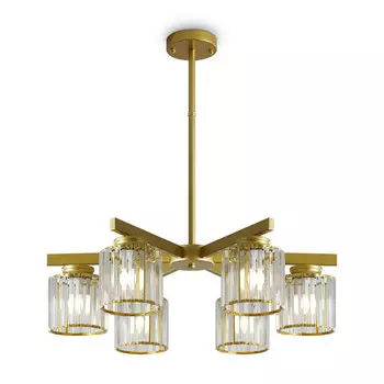 люстра потолочная FREYA Ferrera E27 6х40Вт золото