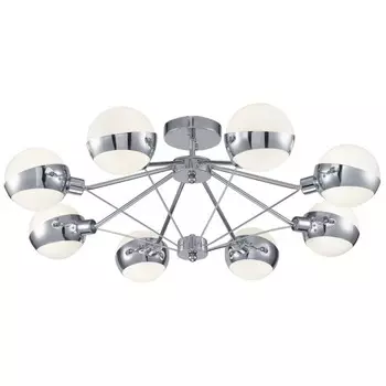 люстра потолочная FREYA Silvia 8х60Вт E14 хром