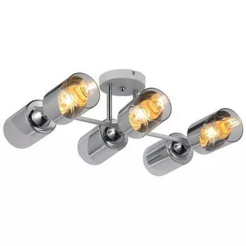 люстра потолочная FREYA Trek 6х60Вт E27 металлический