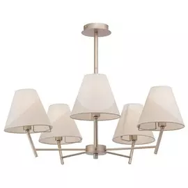 люстра потолочная FREYA Vanessa 5х40Вт E14 серебро