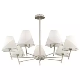 люстра потолочная FREYA Vanessa 7х40Вт E14 серебро