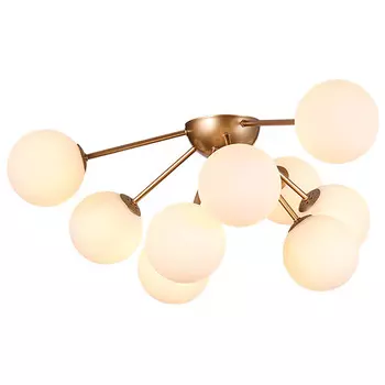 люстра потолочная HIPER Monico G9 9х40Вт металл стекло