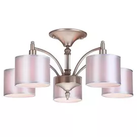 люстра потолочная HIPER Peach E14 5х40Вт металл розовый