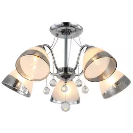 люстра потолочная J-LIGHT Aria E27 5х60Вт хром