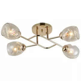 люстра потолочная J-LIGHT Bini E27 4х60Вт золото