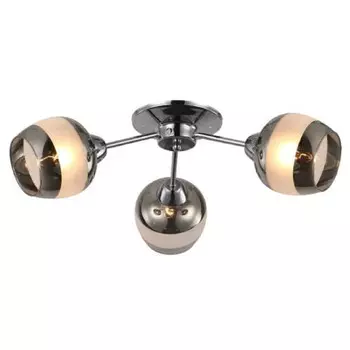 люстра потолочная J-LIGHT Hola E27 3х60Вт хром/белый хром
