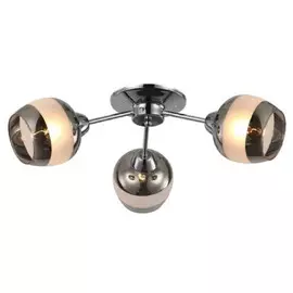люстра потолочная J-LIGHT Hola E27 3х60Вт хром/белый хром